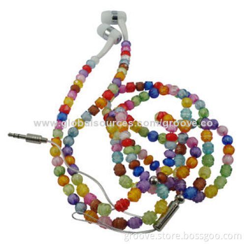 Women's Necklace Earphones for Different Kinds of Mobile Phones